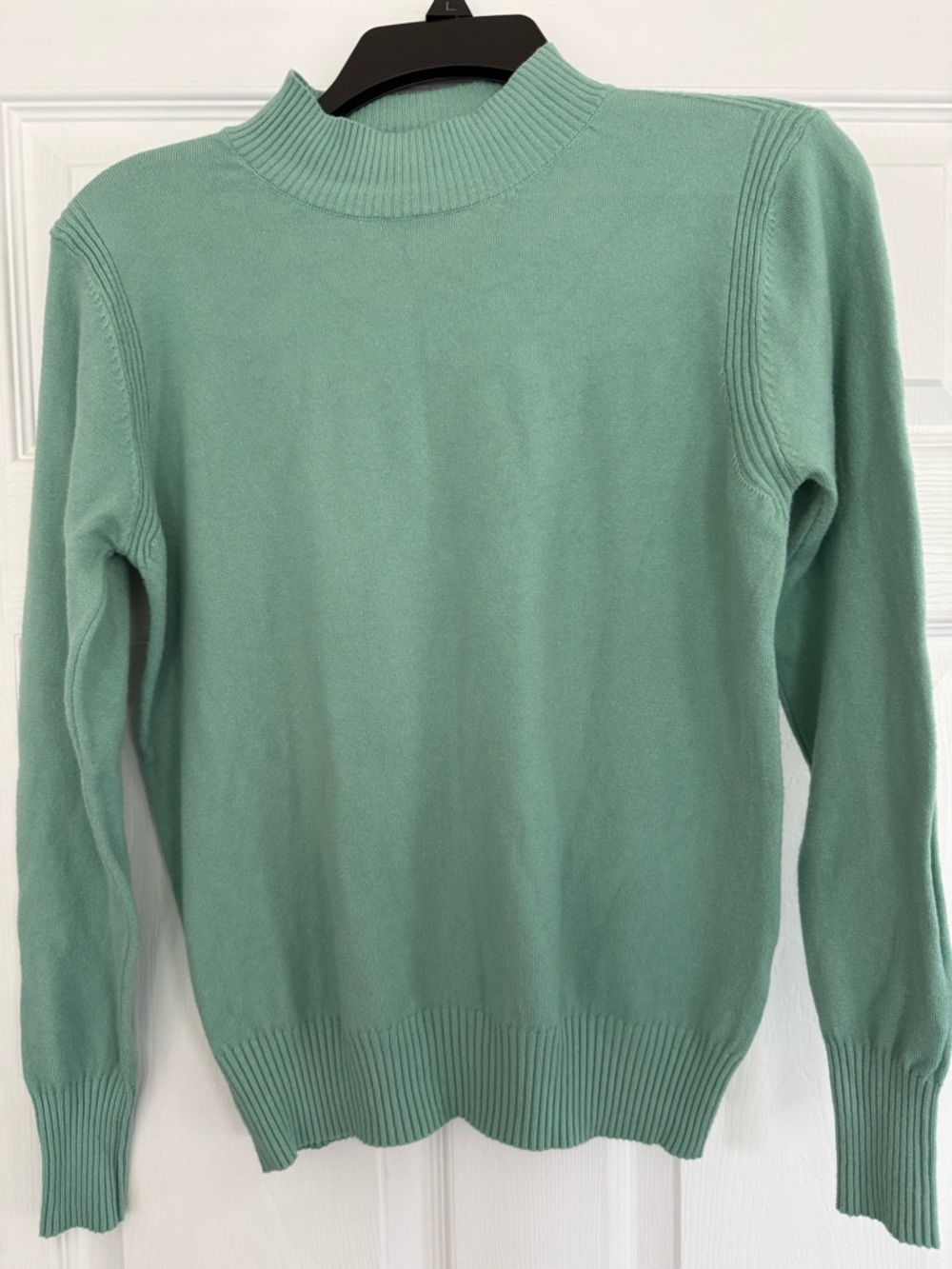 Milano Women's Mint Green Turtleneck Sweater